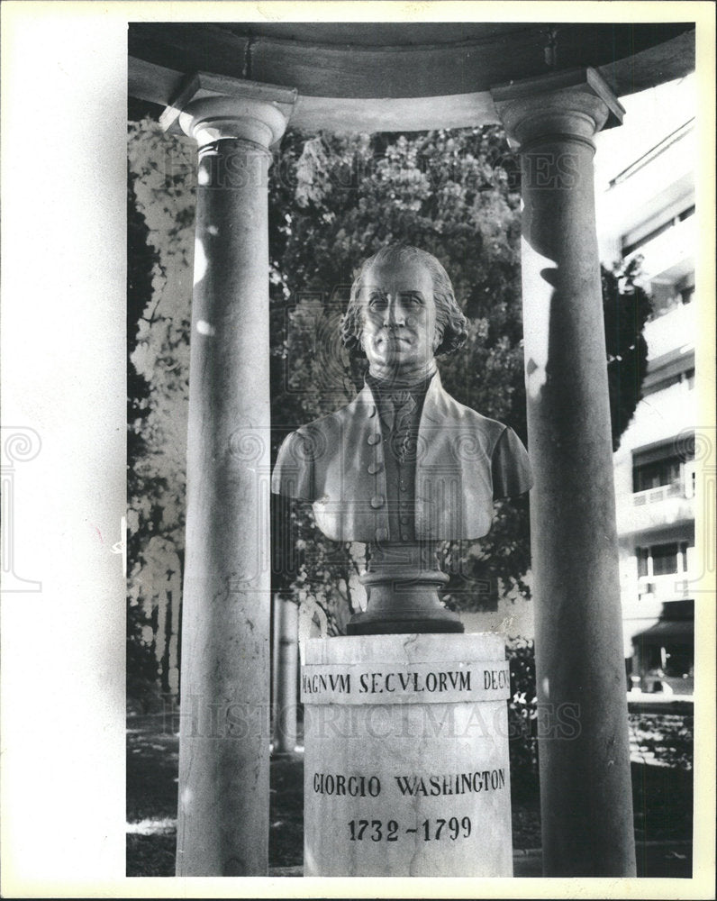 1986 Press Photo GIORGIO WASHINGTON&#39;S MONUMENT - Historic Images