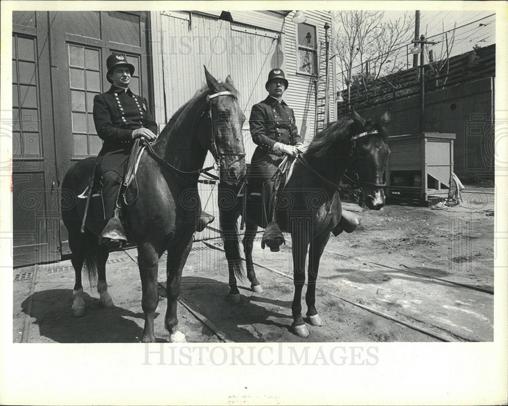 Press Photo Walter T. Wedge William J. Skanell Police - Historic Images