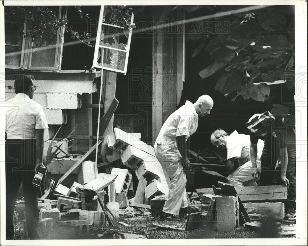 1980 Press Photo Richard Patterson House Bombing - Historic Images