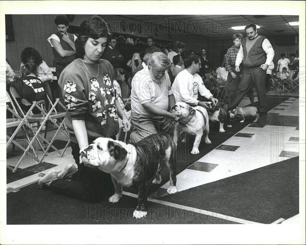1987 Press Photo Dog show - Historic Images