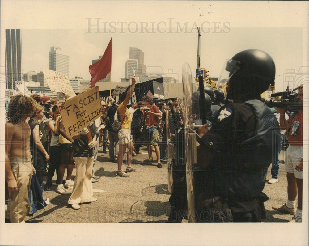 1988 Press Photo Democratic National Convention - Historic Images