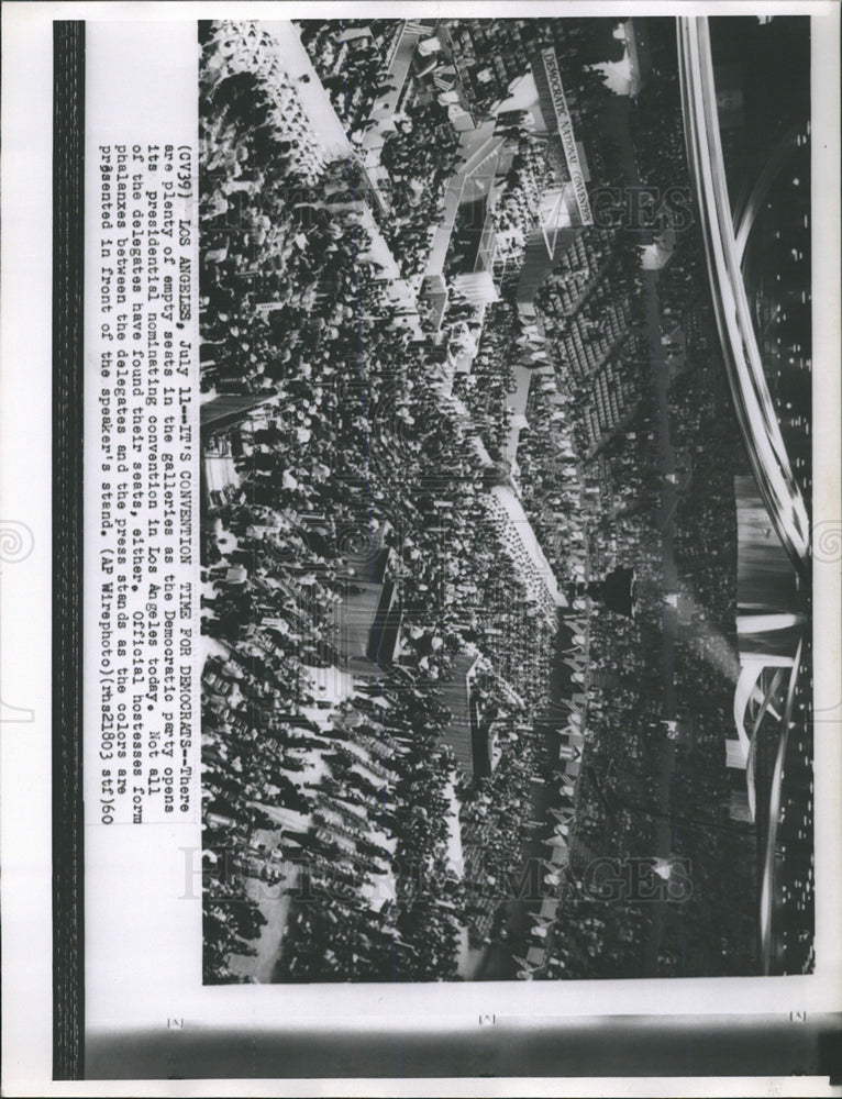 1960 Press Photo Dem Party Convention Pres Nominations - Historic Images