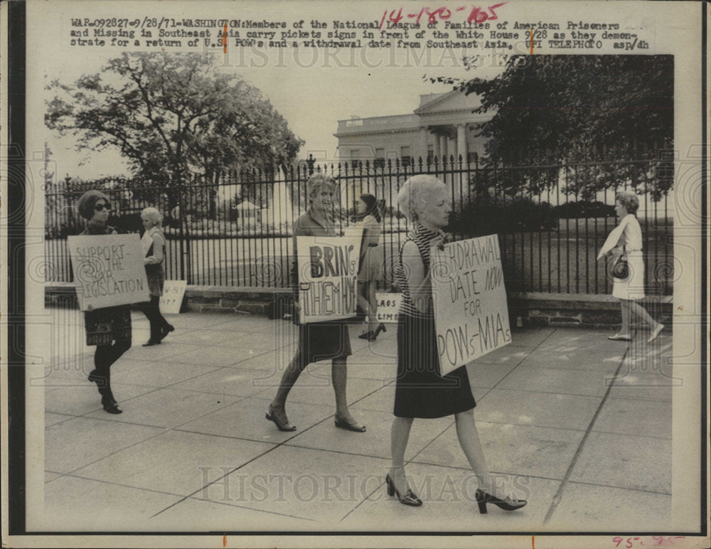 1971 Press Photo Washington D.C. Protests  - Historic Images
