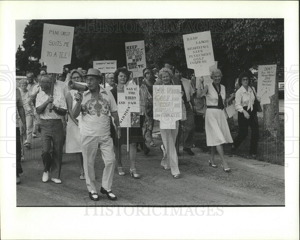 1981 Press Photo Largo Florida Area Demonstrations - Historic Images