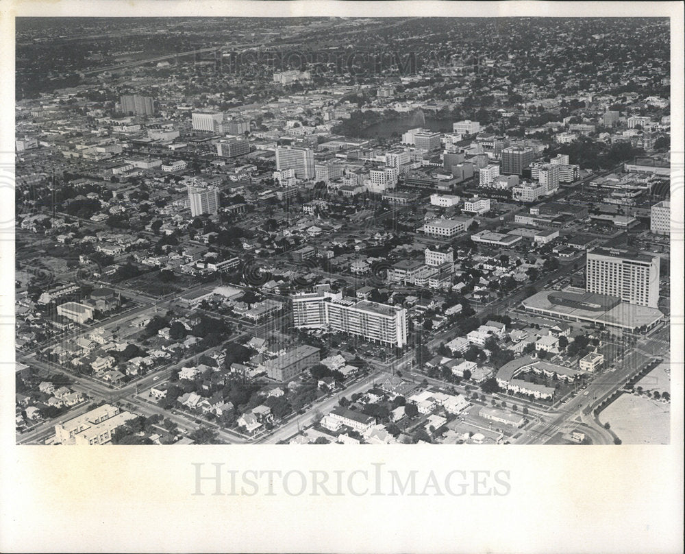 1970 Press Photo Aerial Of St Petersburg Florida - Historic Images