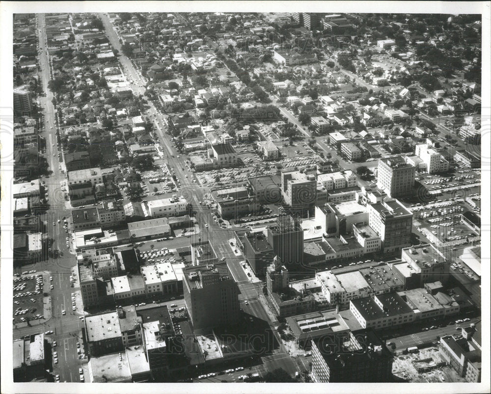 1965 Photo Aerial Of St Petersburg Florida Downtown - Historic Images