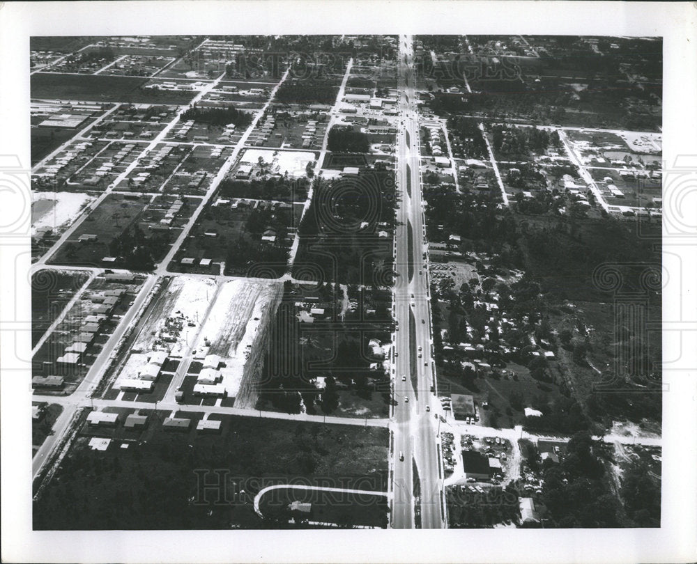 Press Photo aerial of Pinellas Park in Florida - Historic Images