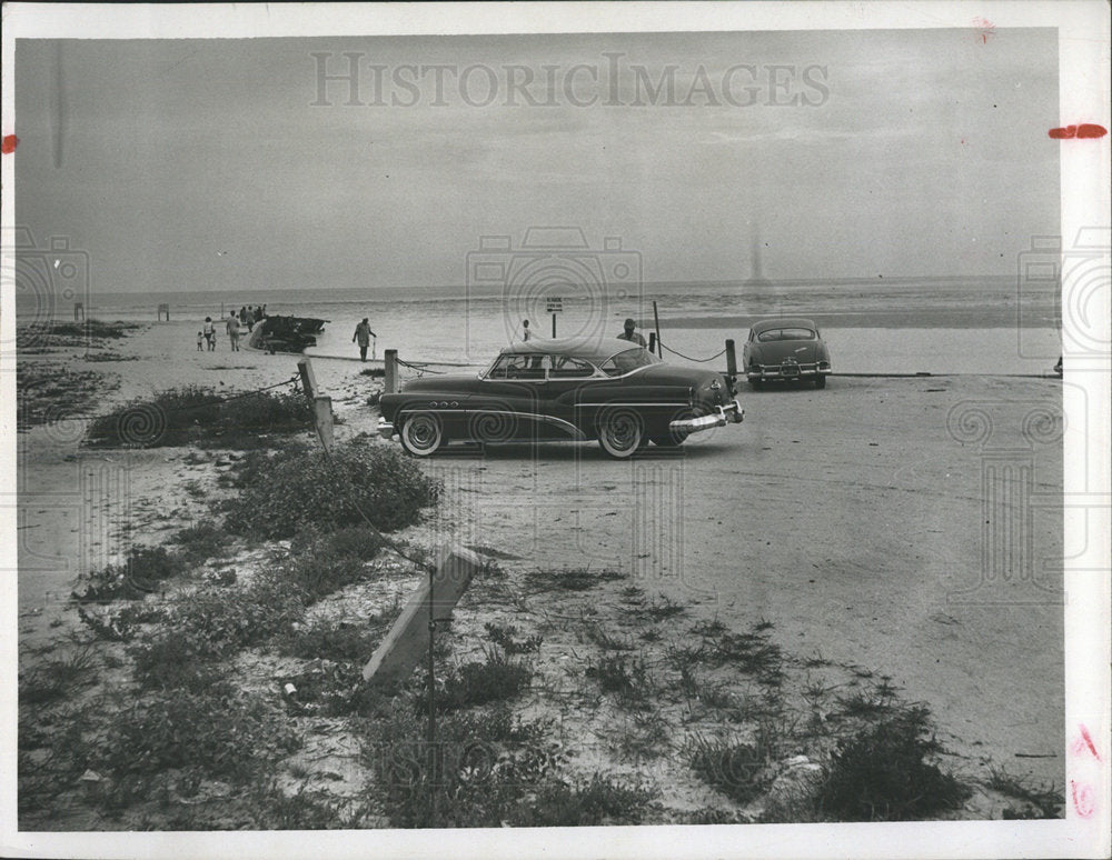 1956 Beach erosion between 72nd &amp; 73rd Aven - Historic Images