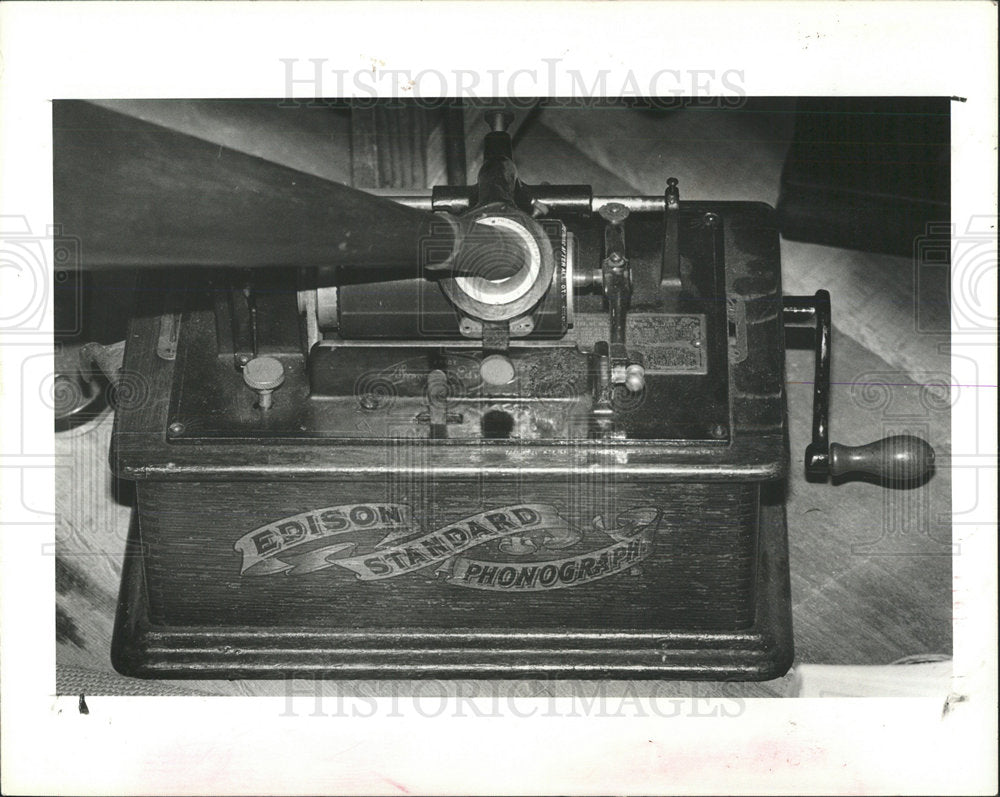1981 Press Photo Edison Phonograph Pinellas Museum - Historic Images