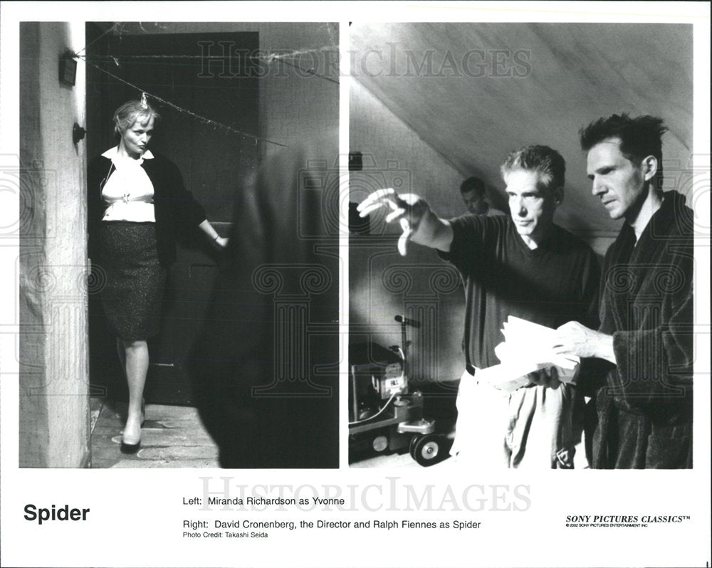 2002 Press Photo Spider Film Actors Fiennes Director - Historic Images