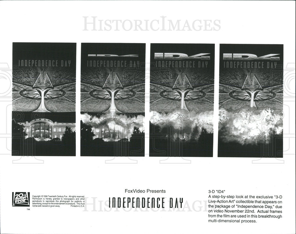 1996 Press Photo Independence Day science fiction film - Historic Images