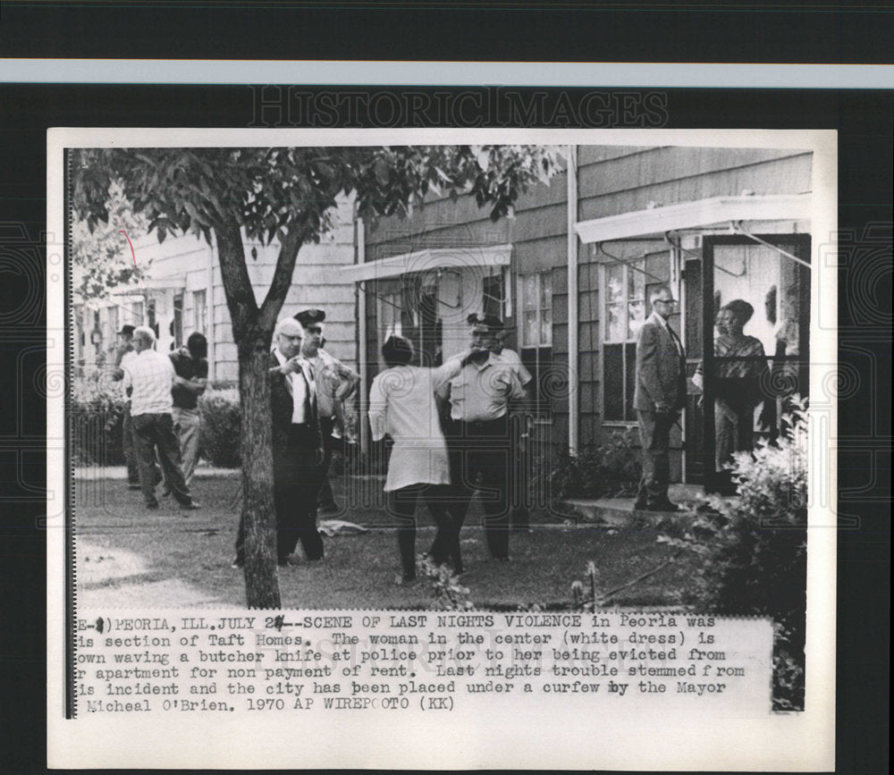 1970 Press Photo Non Payment Rent - Historic Images