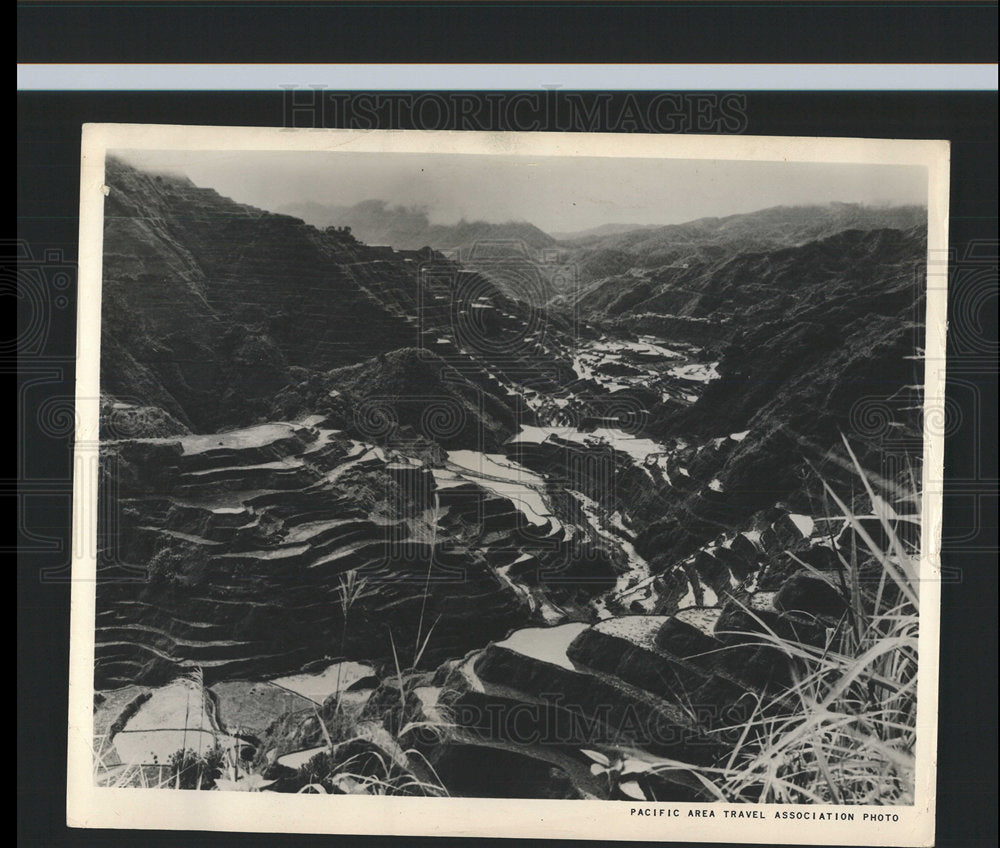 Press Photo Philippines Banaue Rice Terrace mountain  - Historic Images