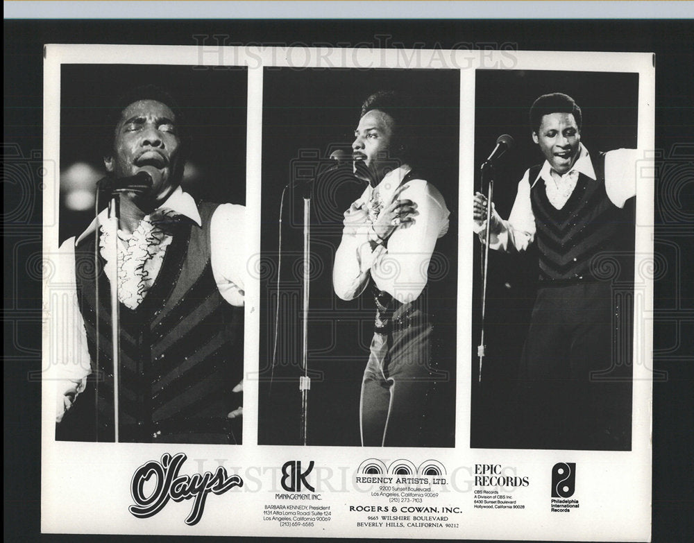 1977 Press Photo The O'Jays American R&B Vocal Group - Historic Images