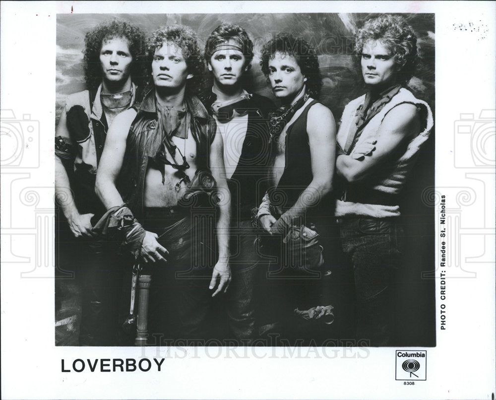 1983 Press Photo Loverboy perform Zebra Bayfront center - Historic Images