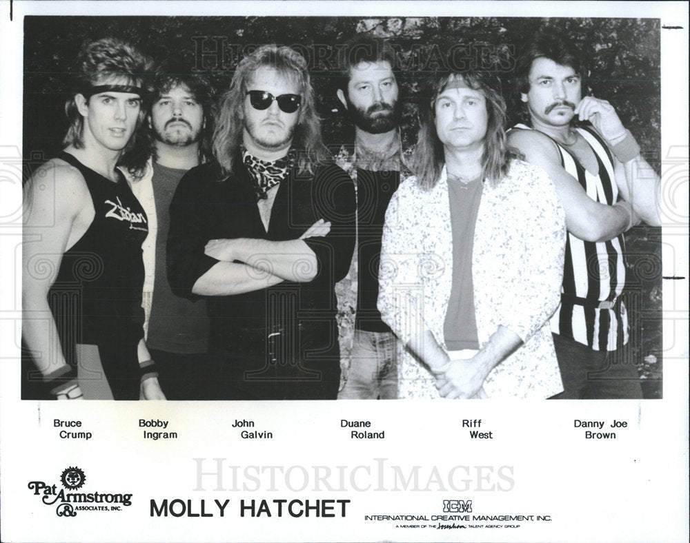 1987 Press Photo Molly Hatchet American Rock Band - Historic Images