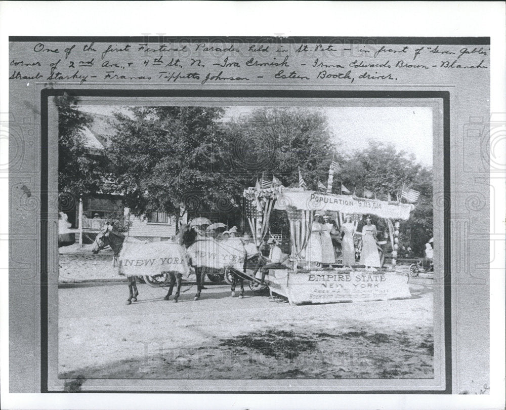 1984 Press Photo St Pertersburg Historic Festival Brook - Historic Images
