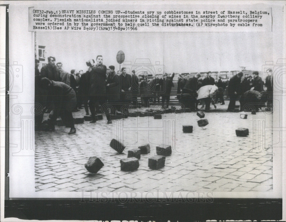 1966 Press Photo Hasselt Belgium Flabbergast Colliery  - Historic Images