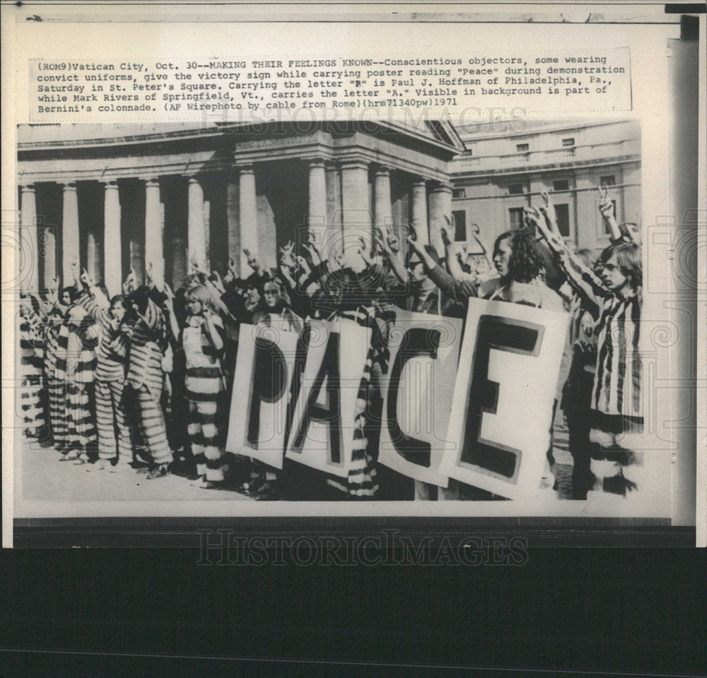 1971 Press Photo Vatican Peace St Pater Springfield  - Historic Images