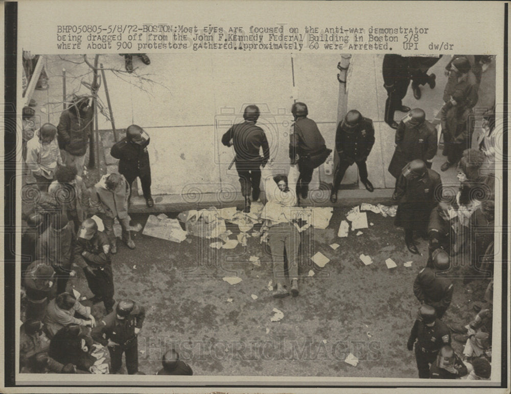 1972 Press Photo John Kennedy Boston Federal Building  - Historic Images