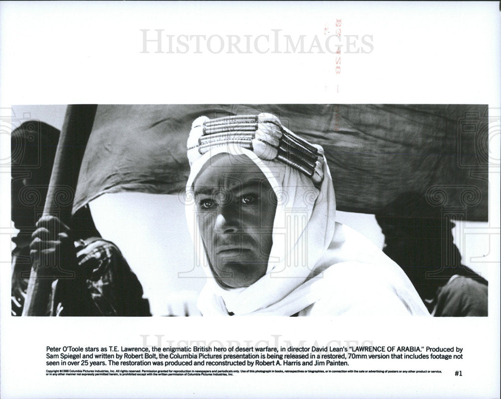 1962 Press Photo Peter O’ Toole Stars As T.E. Lawrence - Historic Images