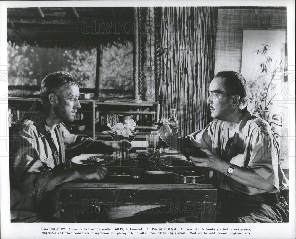 1958 William Holden Sessue Hayakawa Actors - Historic Images