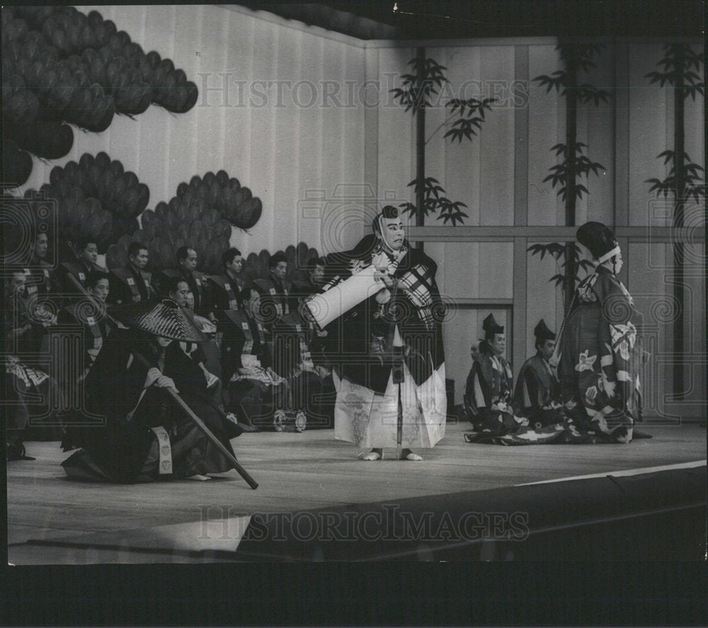 1965 Press Photo A Scene From “Kanjincho,” Kabuki - Historic Images