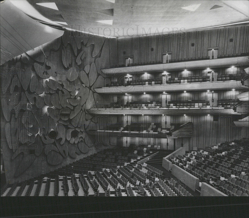 1965 Photo Grand Hall Of Tokyo Metropolitan Hall - Historic Images