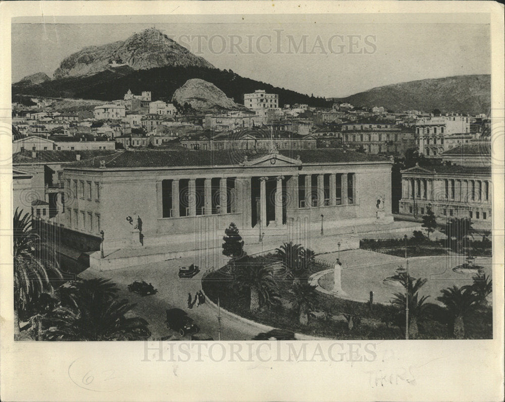 1932 Press Photo The University Of Athens &amp; The Academy - Historic Images