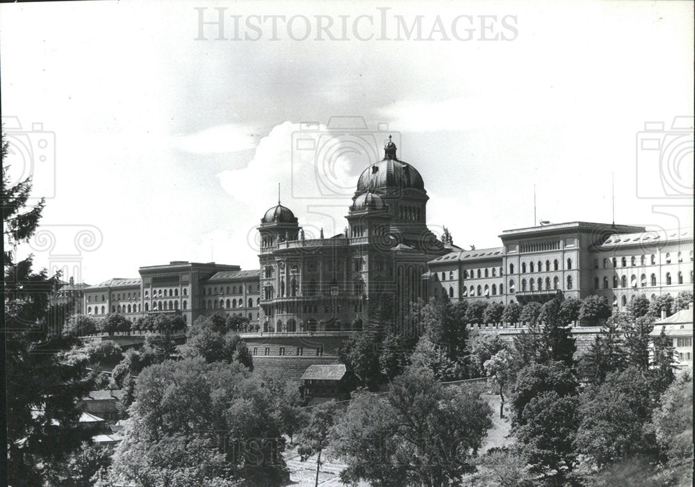 1965 Press Photo Berne Switzerland Parliament House - Historic Images