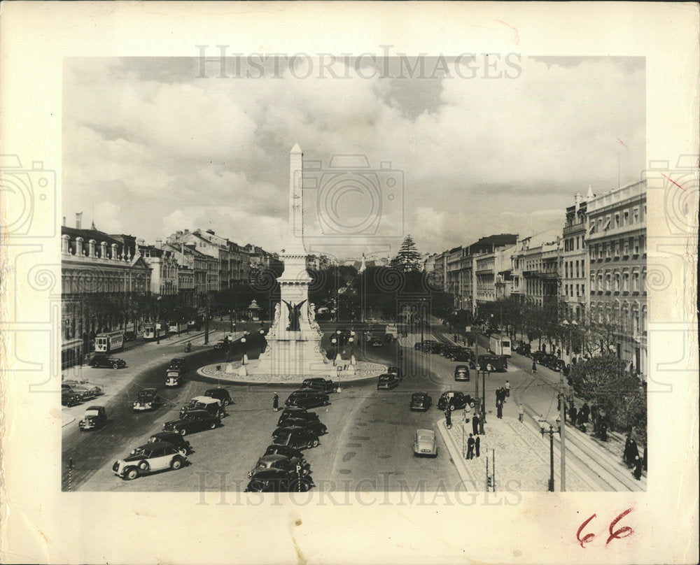 1958  Prado dos Restauradores Portugal - Historic Images
