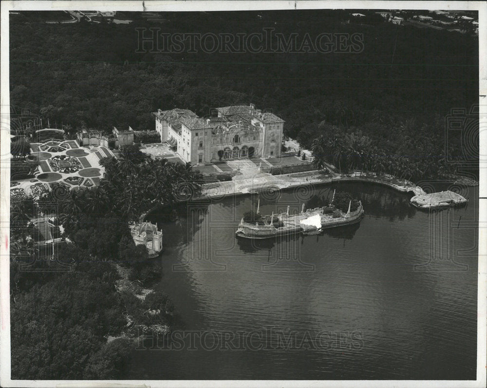 1973 Press Photo Vizcays architectural styles Florida - Historic Images