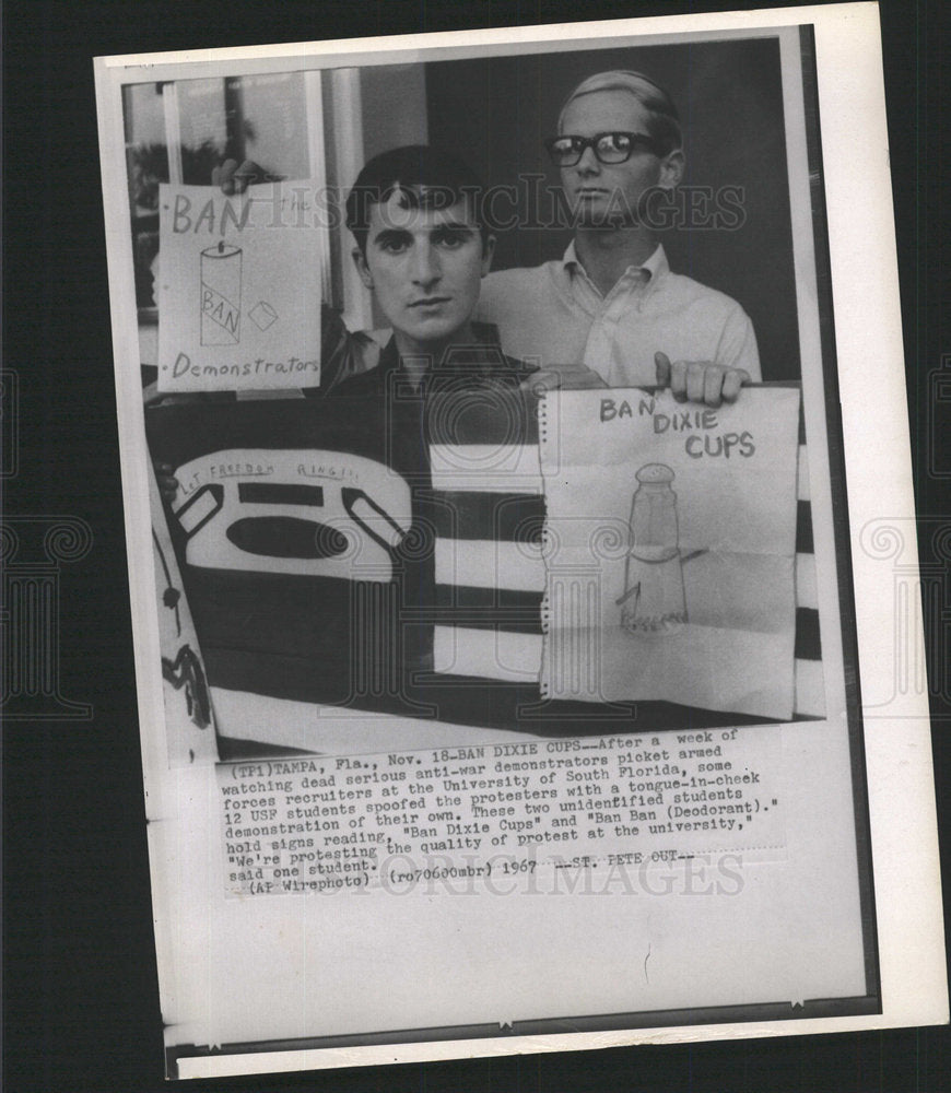 1967 Press Photo University South Florida Tampa Force - Historic Images