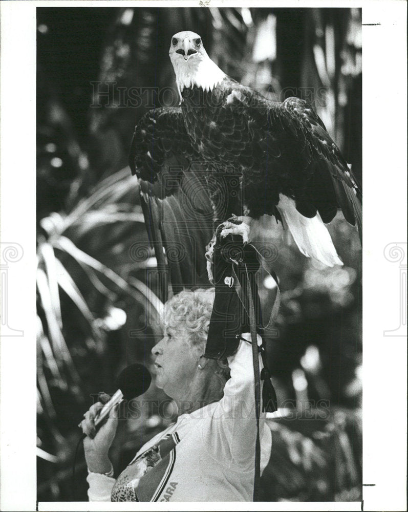 1988 Press Photo Boyd Hill Nature Park Preying Doris  - Historic Images