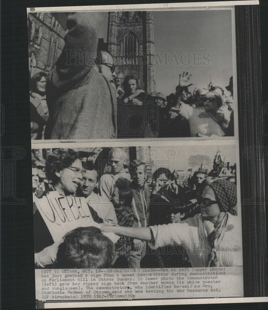 1930 Hill Ottawa Woman Grabbed Demonstrator-Historic Images