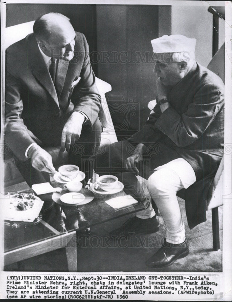 1960 Press Photo India Prime Minister Jawaharlal Nehru  - Historic Images