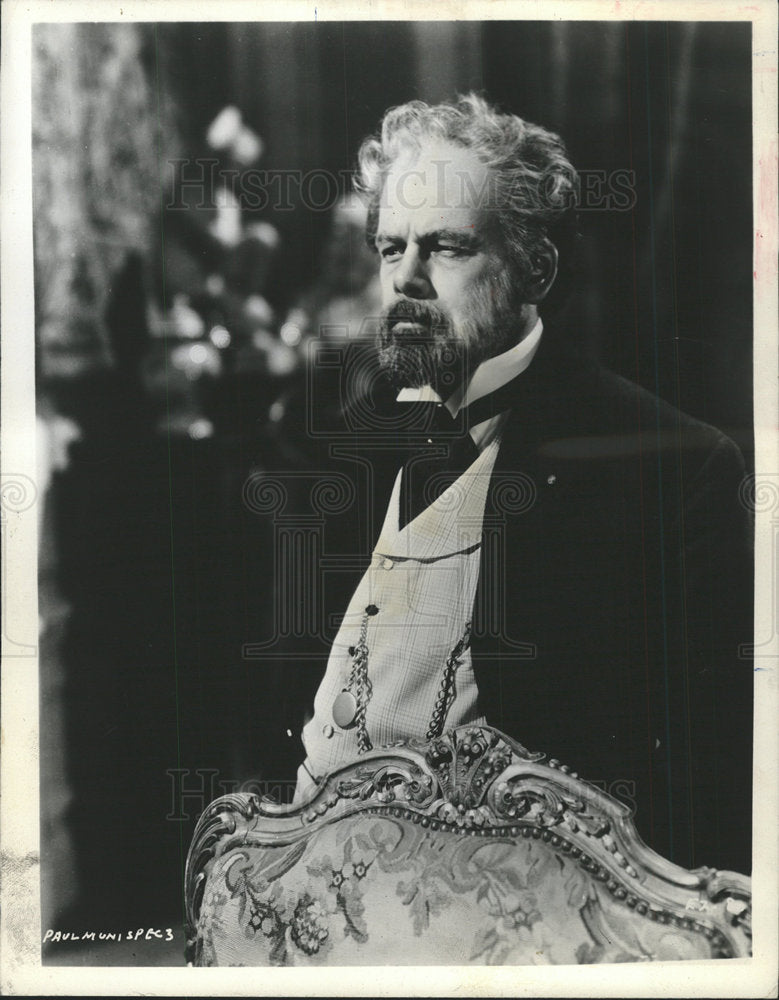 1958 Paul Muni Emile Zola Film Actor - Historic Images