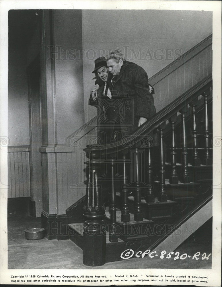1959 Press Photo Paul Muni star Last Angry Man David  - Historic Images