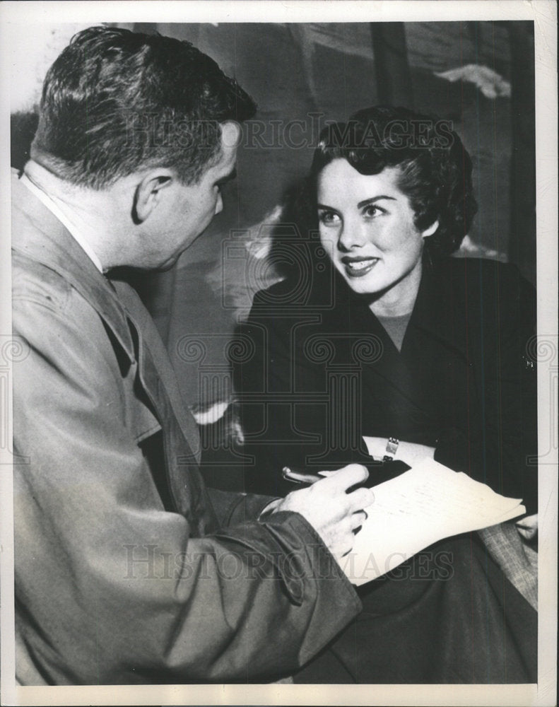 1950 Press Photo Jim Padgett writer Coleen Townsend - Historic Images