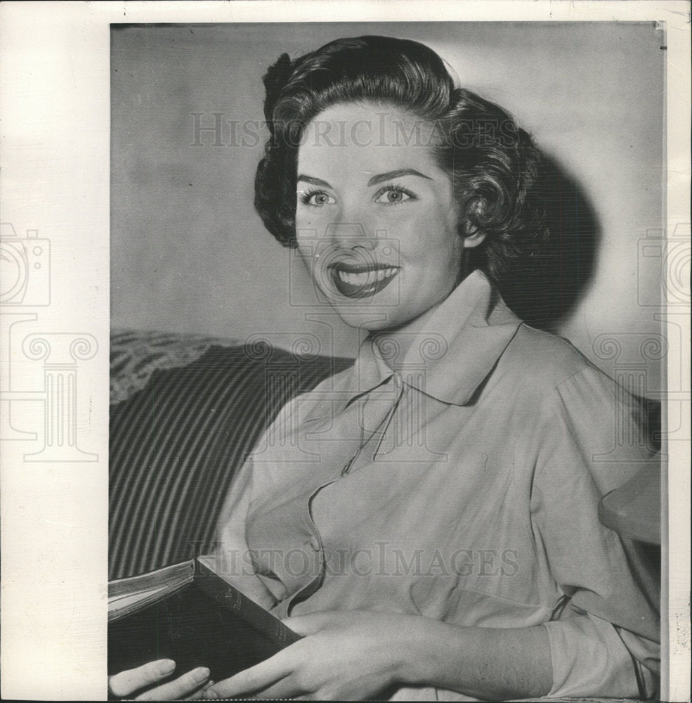 1950, Colleen Townsend newsmen actress old - RRY46901 - Historic Images