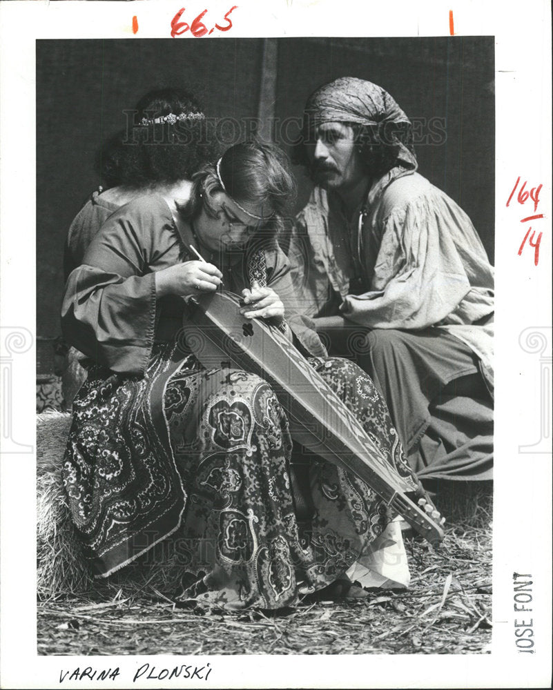 1983 Press Photo Varina Plonski Largo Ann festival art - Historic Images