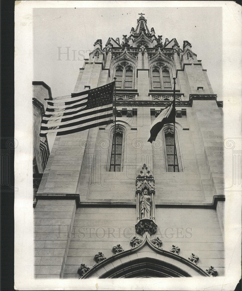 1931 Press Photo Quai Diorsy American Church Paris  - Historic Images