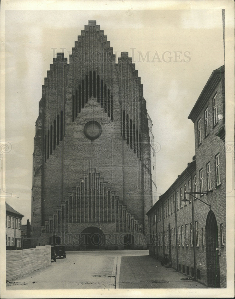 press Photo Church Grurdvigskirken Copenhagen - Historic Images