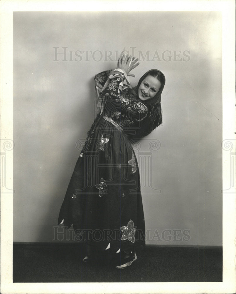 1935 Press Photo MCA Dorey Central City Festival Dancer - Historic Images