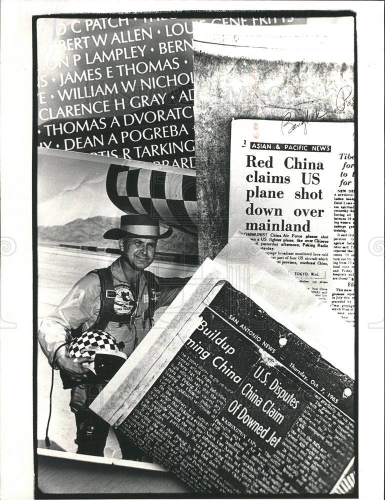 Press Photo Newspaper Red China claims US plane shot - Historic Images