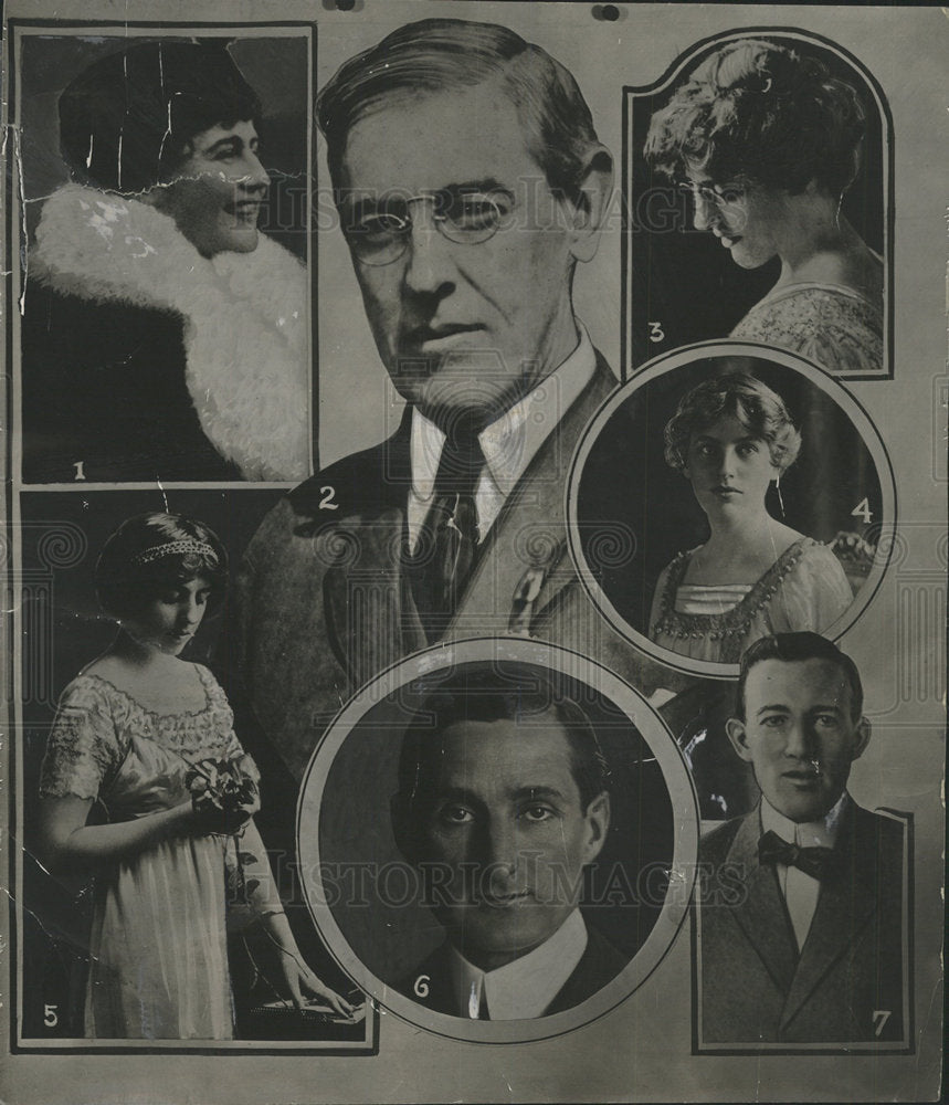 1917 Press Photo President Wilson family member event - Historic Images