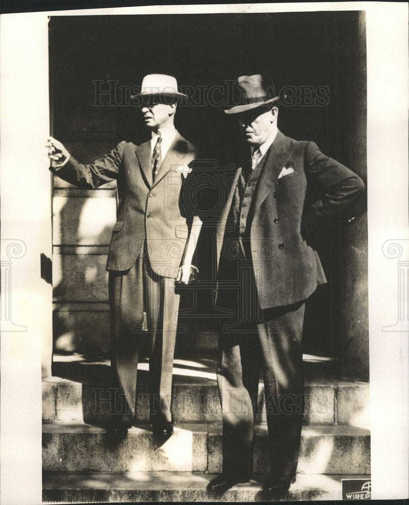 1935 Press Photo J Paul McElree John Halsin - Historic Images