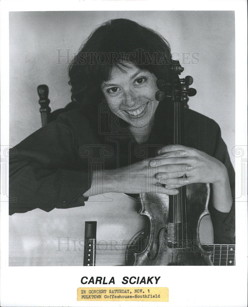 1986 Press Photo Carla Sciaky Entertainer - Historic Images