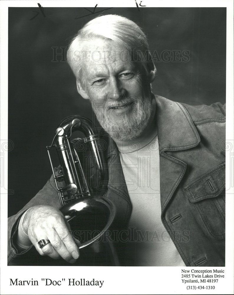 1988 Press Photo Marvin Doc Holladay Musician - Historic Images