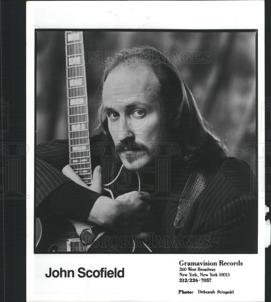 1986 Press Photo John Scofield jazz guitarist composer - Historic Images